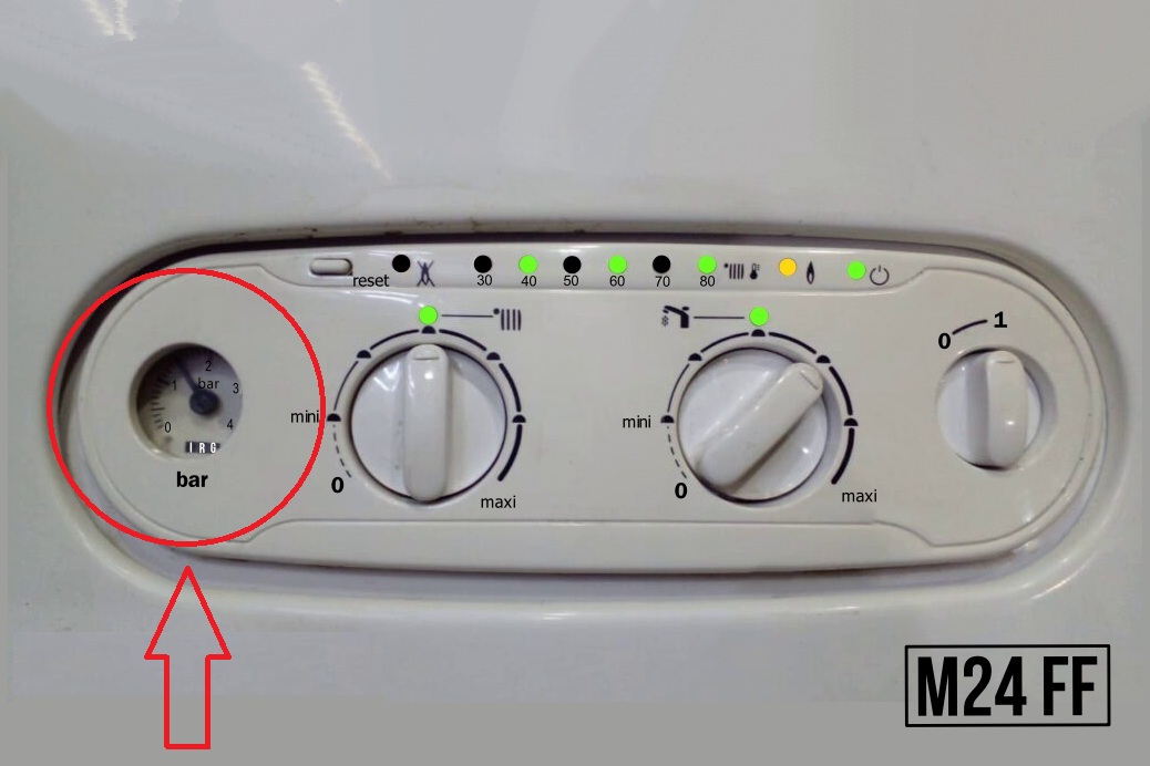 محل قرارگیری مانومتر ایران رادیاتور (فیتینگی)